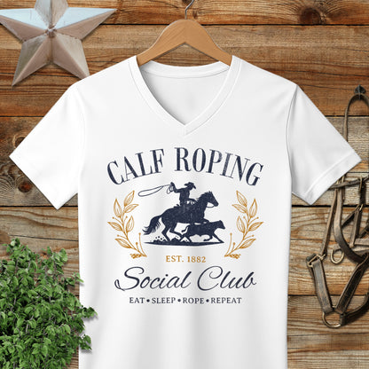 Calf Roping Social Club V-neck