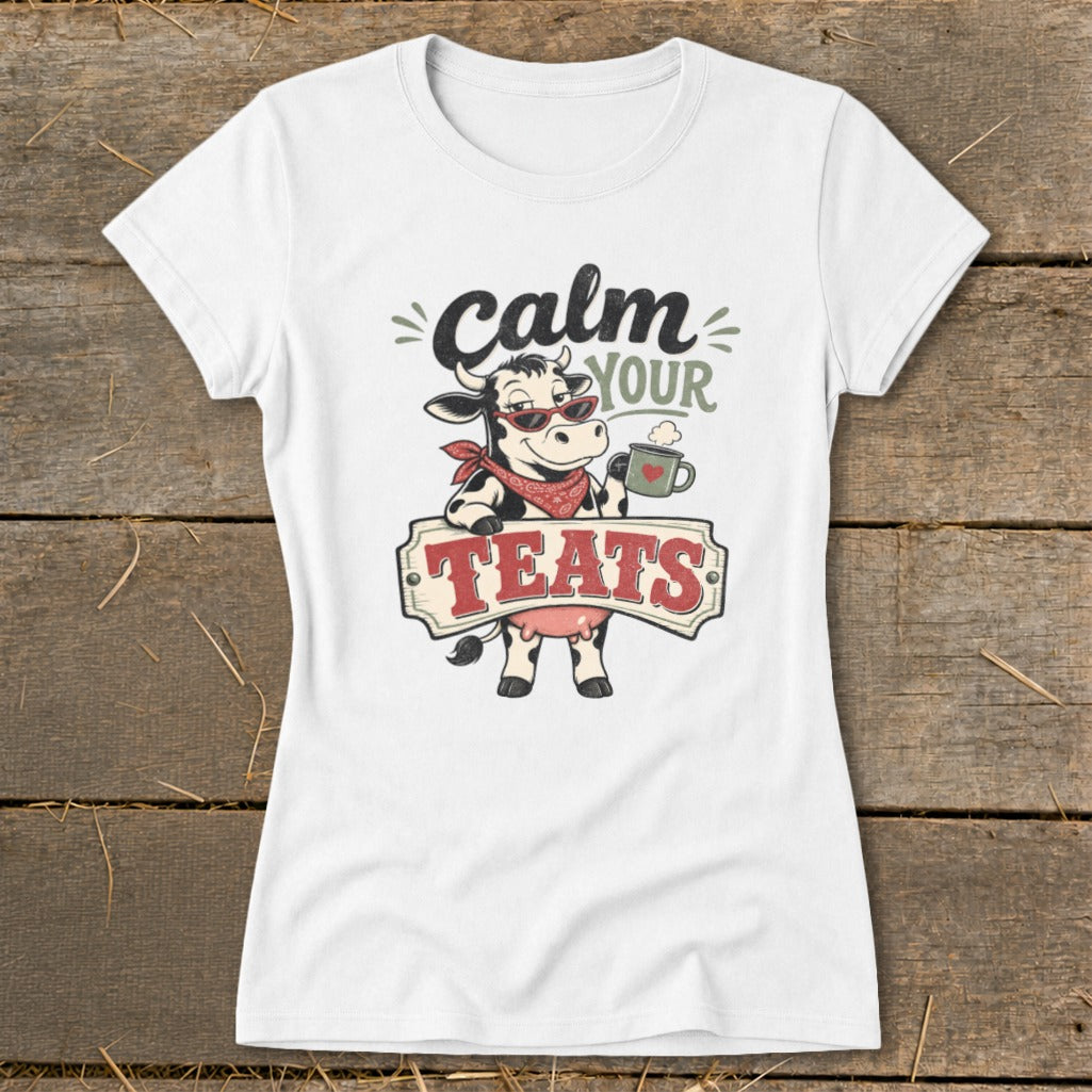 Calm Your Teats Ladies Tee