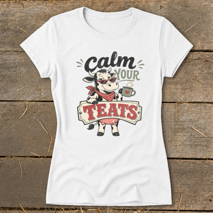 Calm Your Teats Ladies Tee