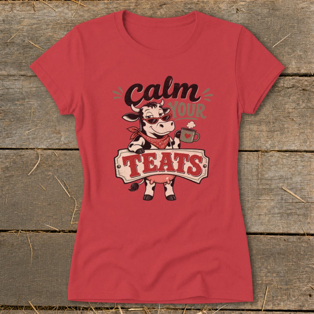 Calm Your Teats Ladies Tee