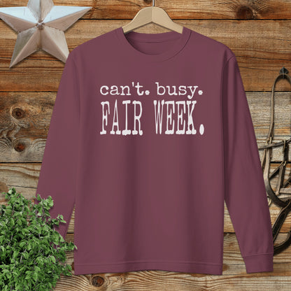 Can't Busy Fair Week Long Sleeve Tee