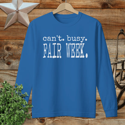 Can't Busy Fair Week Long Sleeve Tee