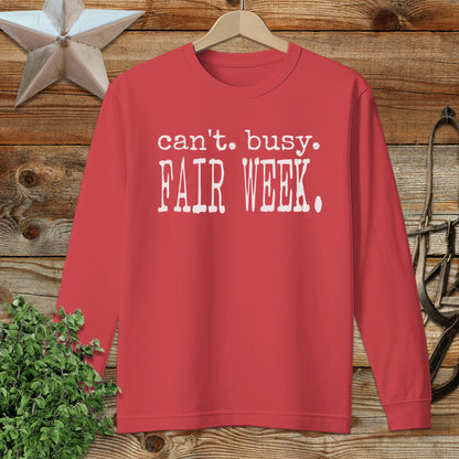Can't Busy Fair Week Long Sleeve Tee
