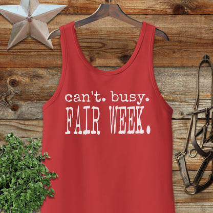 Can't Busy Fair Week Tank Top