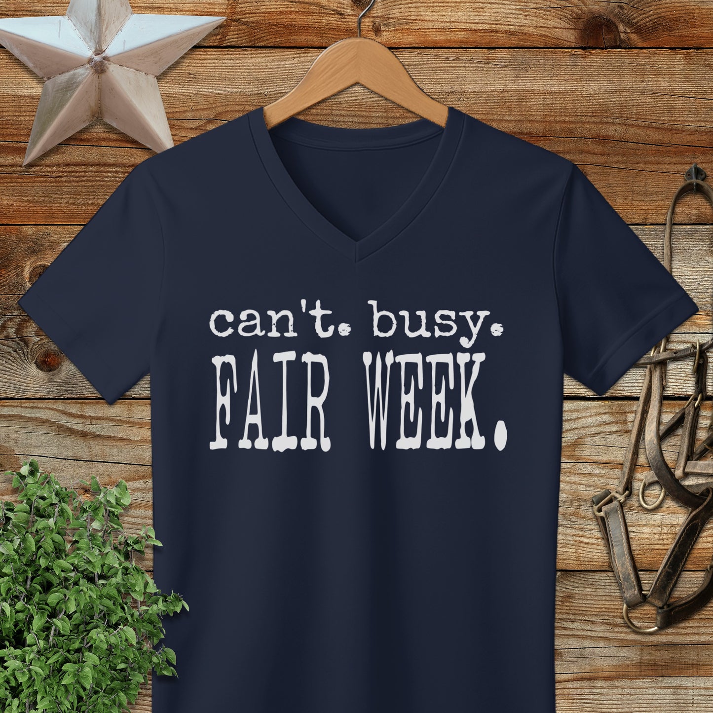 Can't Busy Fair Week V-neck