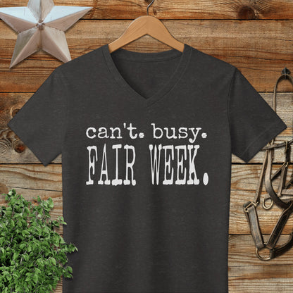 Can't Busy Fair Week V-neck
