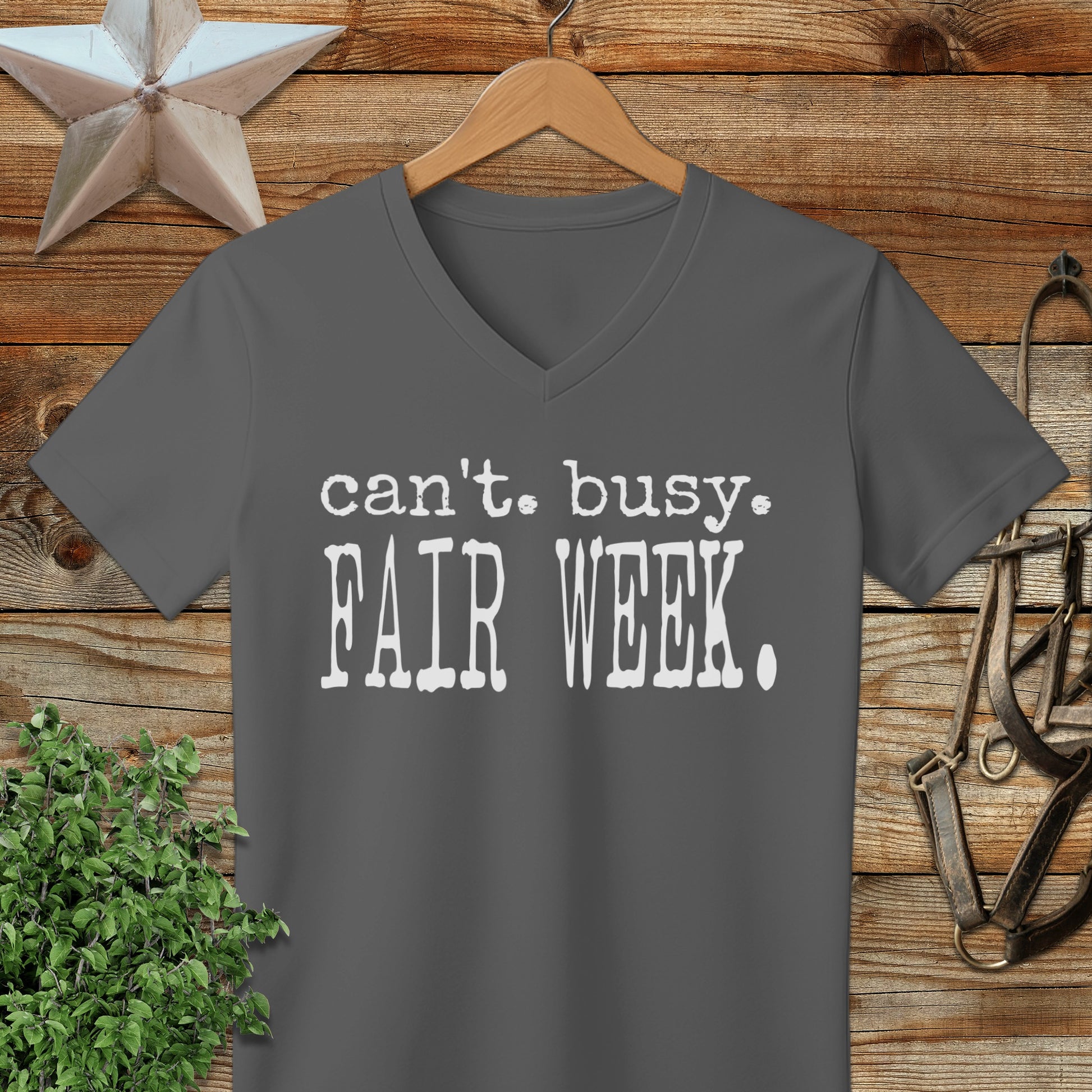 Can't Busy Fair Week V-neck