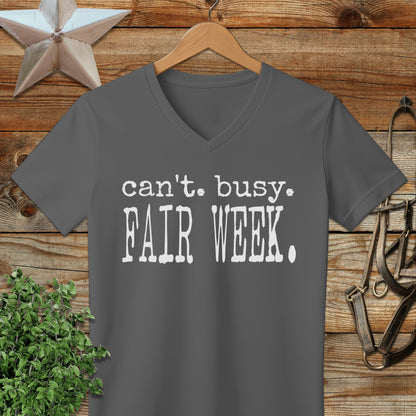 Can't Busy Fair Week V-neck