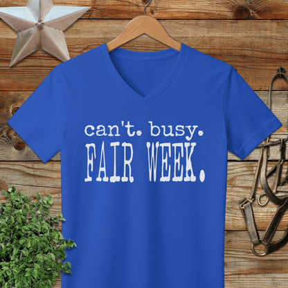 Can't Busy Fair Week V-neck