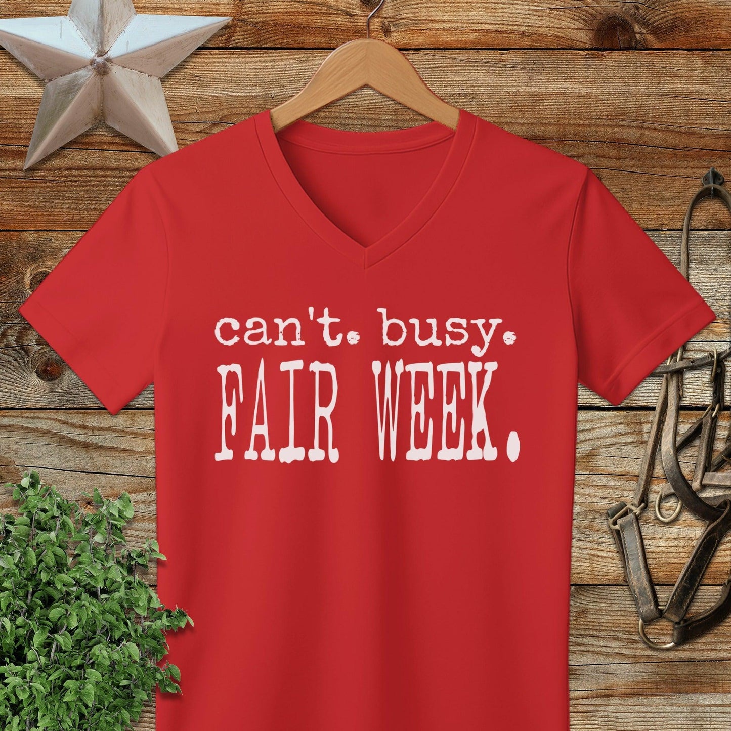 Can't Busy Fair Week V-neck