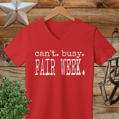 Can't Busy Fair Week V-neck