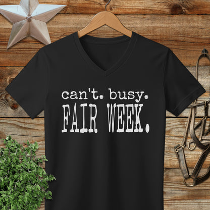 Can't Busy Fair Week V-neck