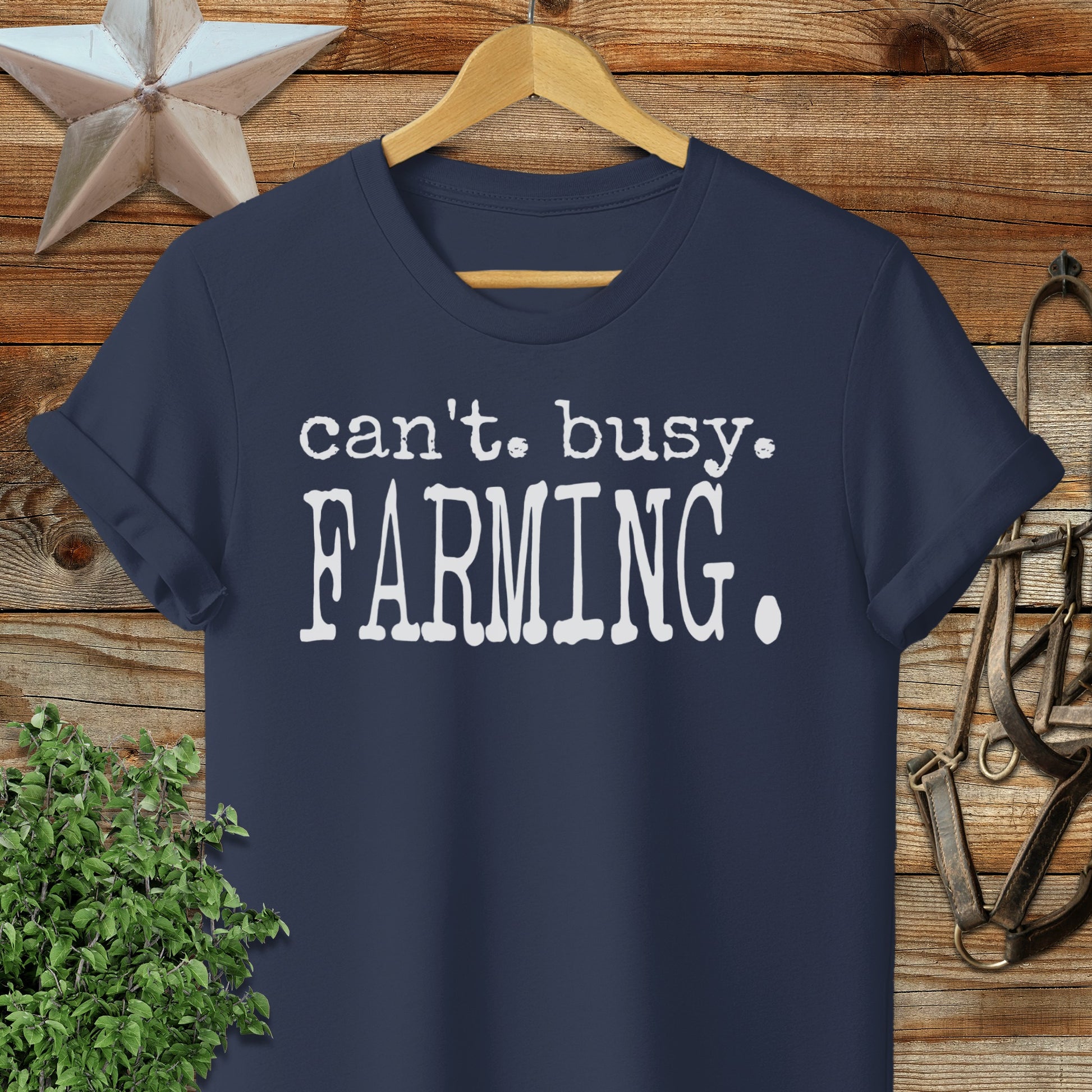 Can't Busy Farming Softstyle Tee