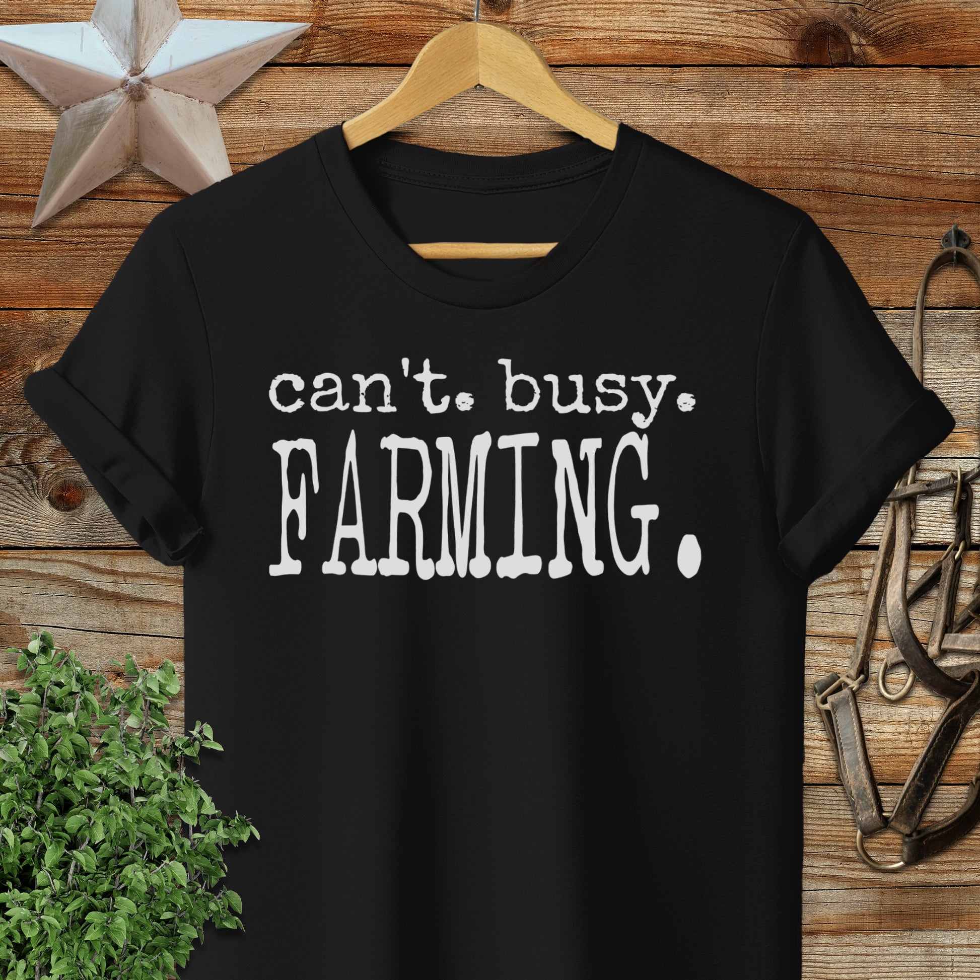 Can't Busy Farming Softstyle Tee