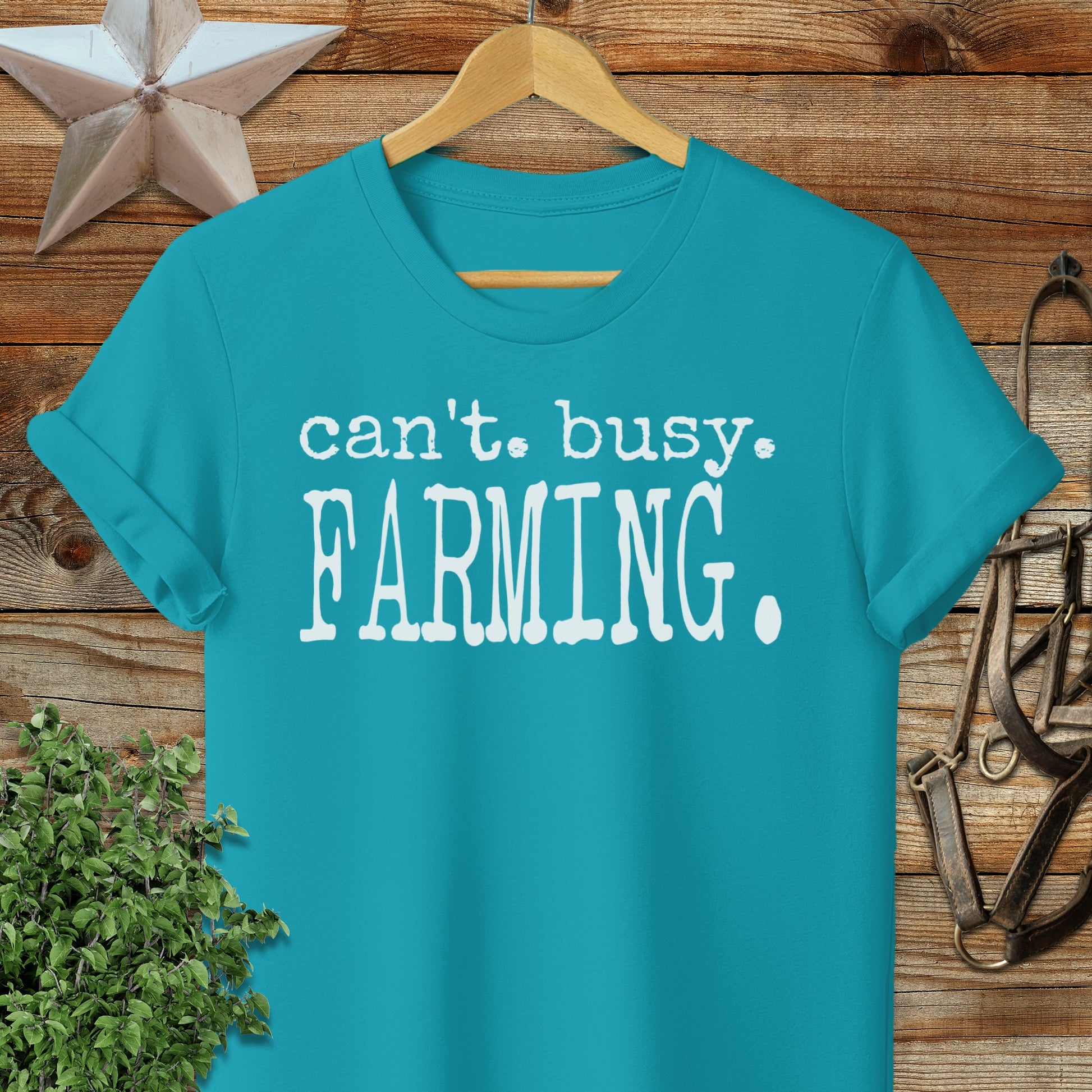 Can't Busy Farming Softstyle Tee