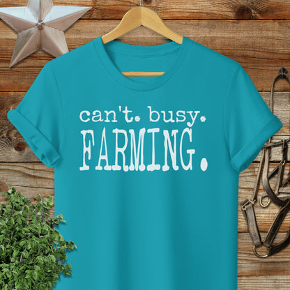 Can't Busy Farming Softstyle Tee