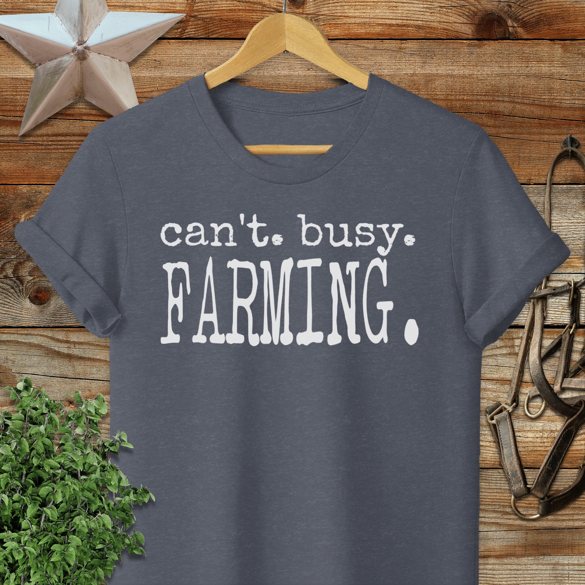 Can't Busy Farming Softstyle Tee
