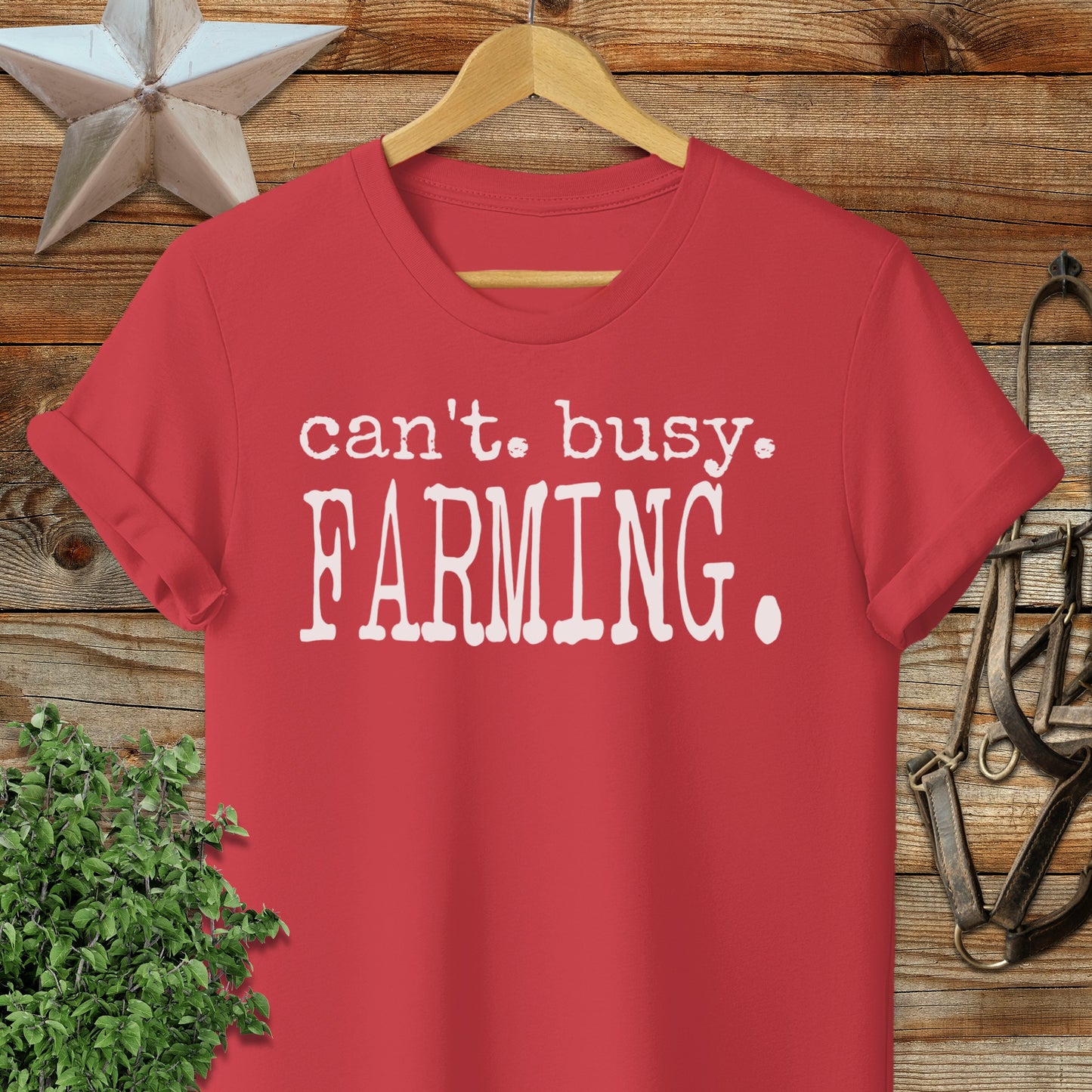 Can't Busy Farming Softstyle Tee