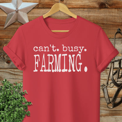 Can't Busy Farming Softstyle Tee