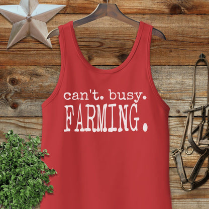 Can't Busy Farming Tank Top
