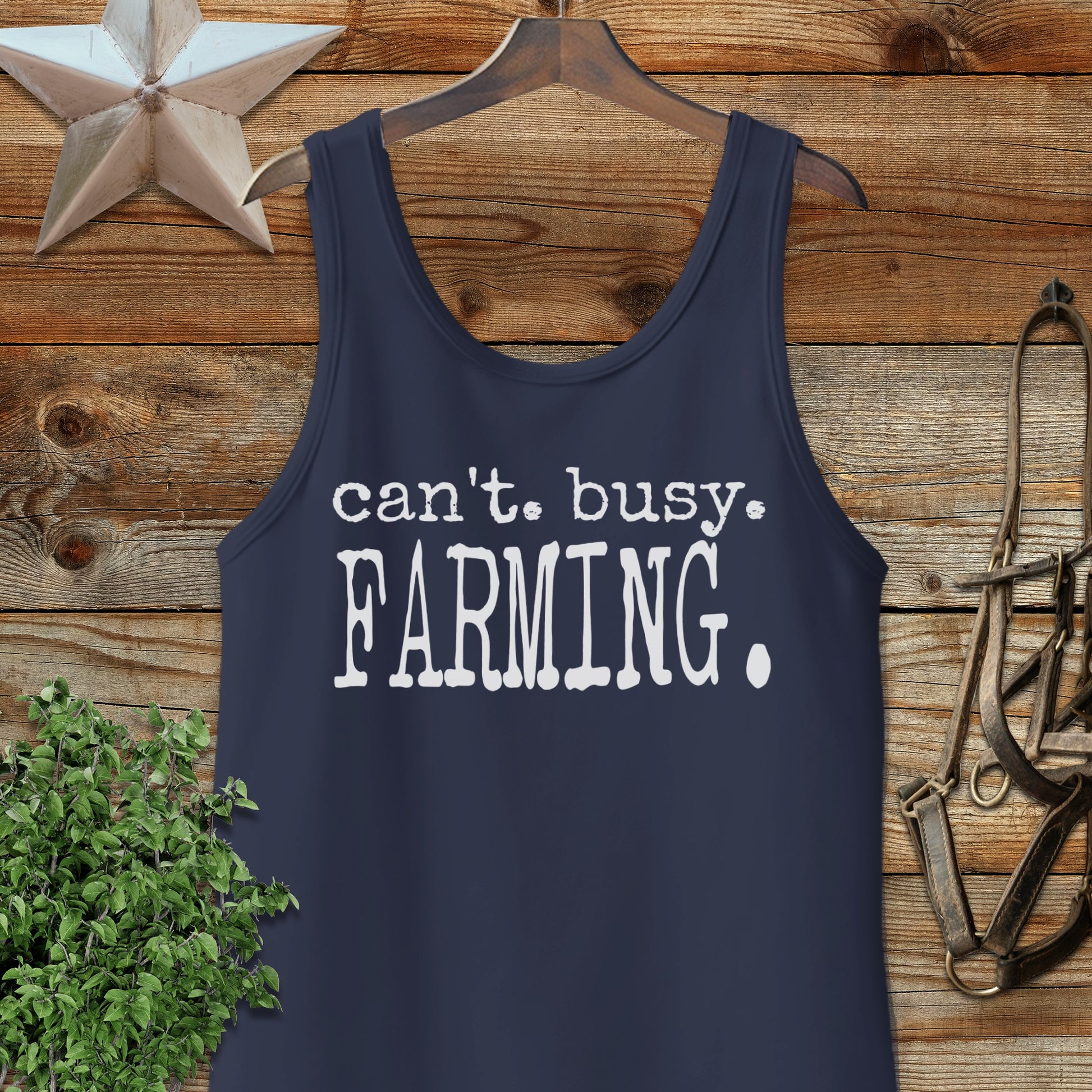 Can't Busy Farming Tank Top