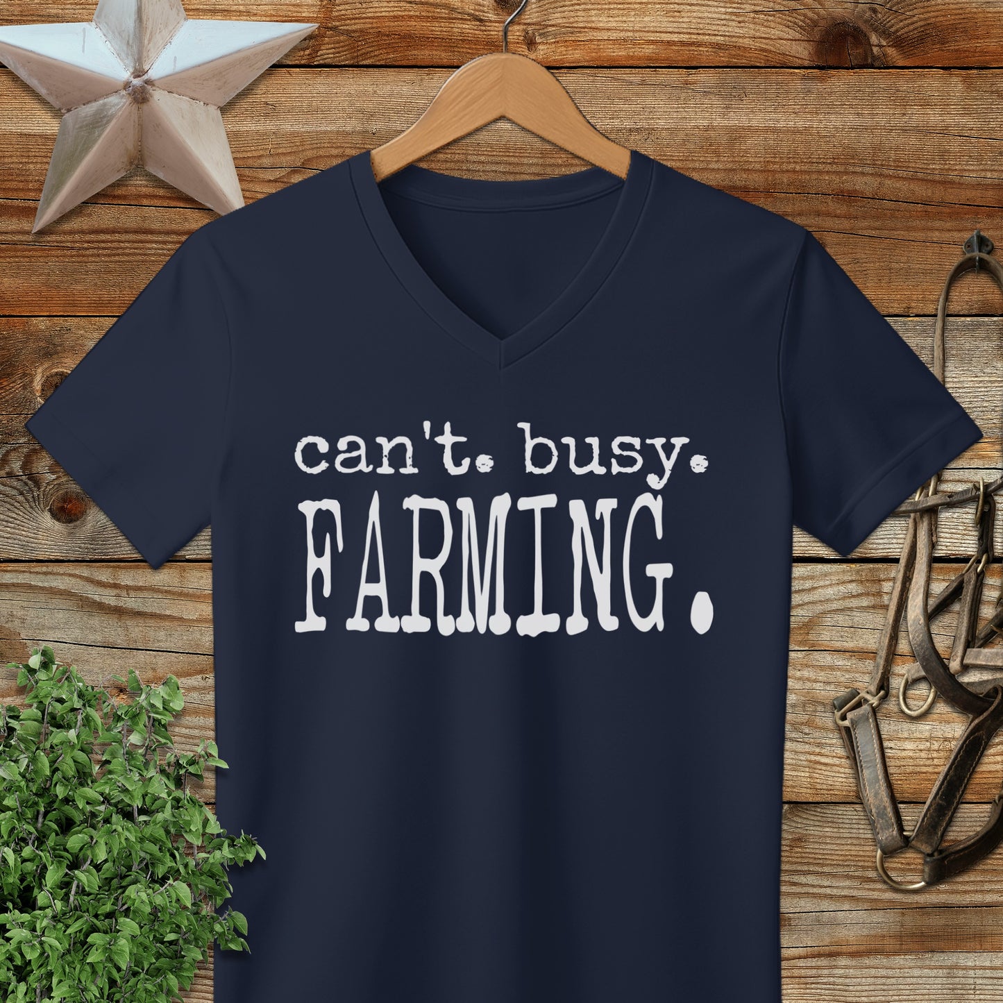 Can't Busy Farming V-neck