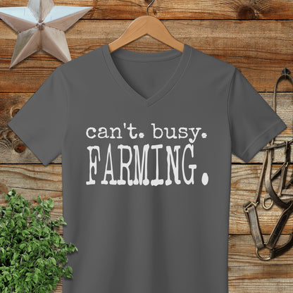 Can't Busy Farming V-neck