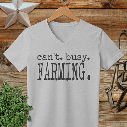 Can't Busy Farming V-neck