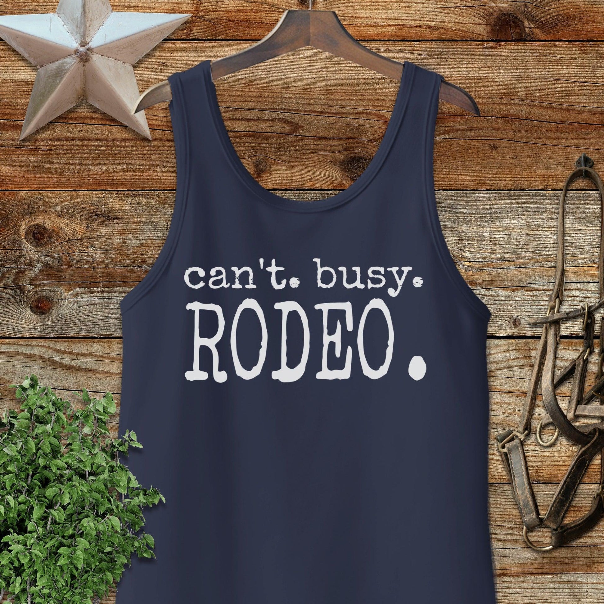 Can't Busy Rodeo Tank Top