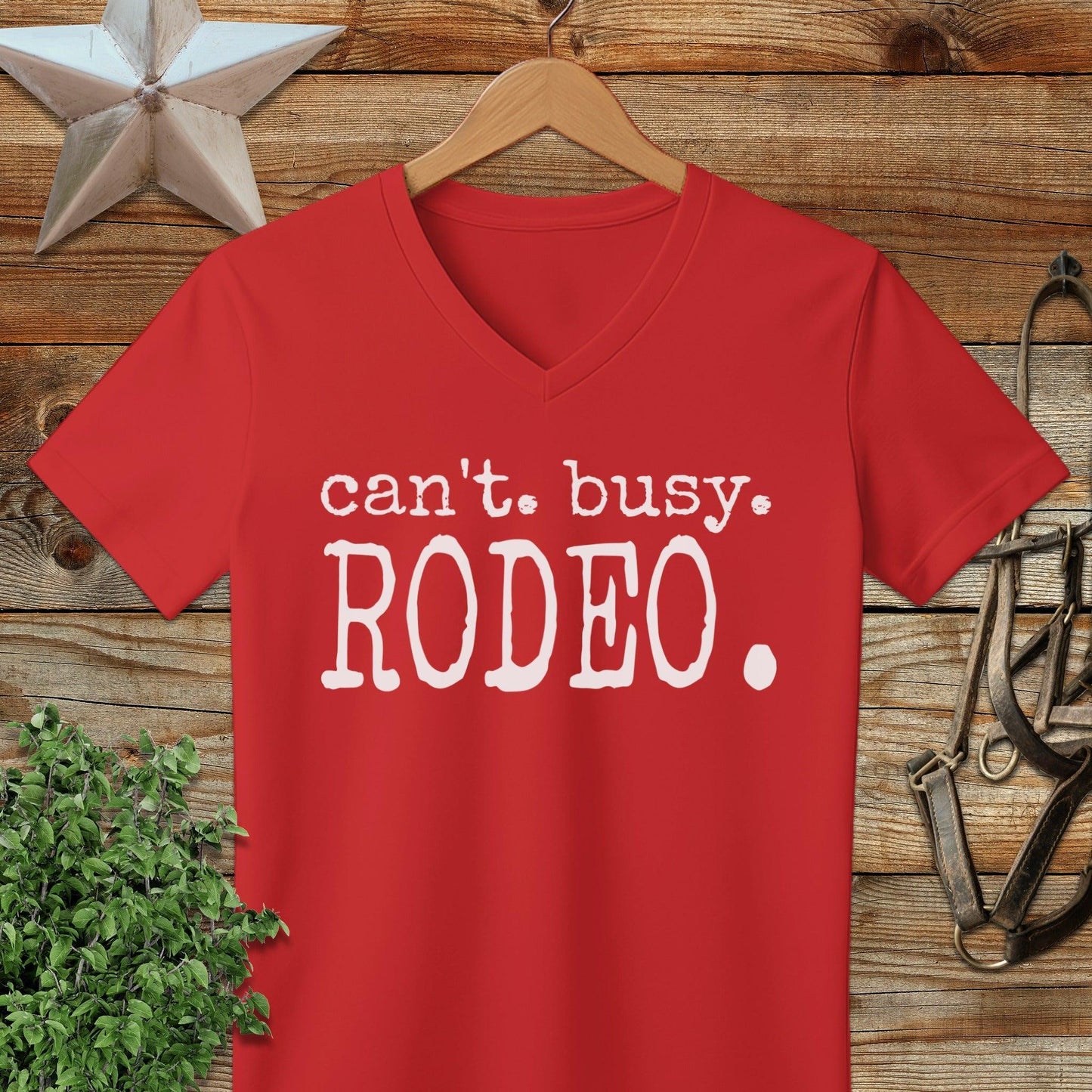 Can't Busy Rodeo V-neck