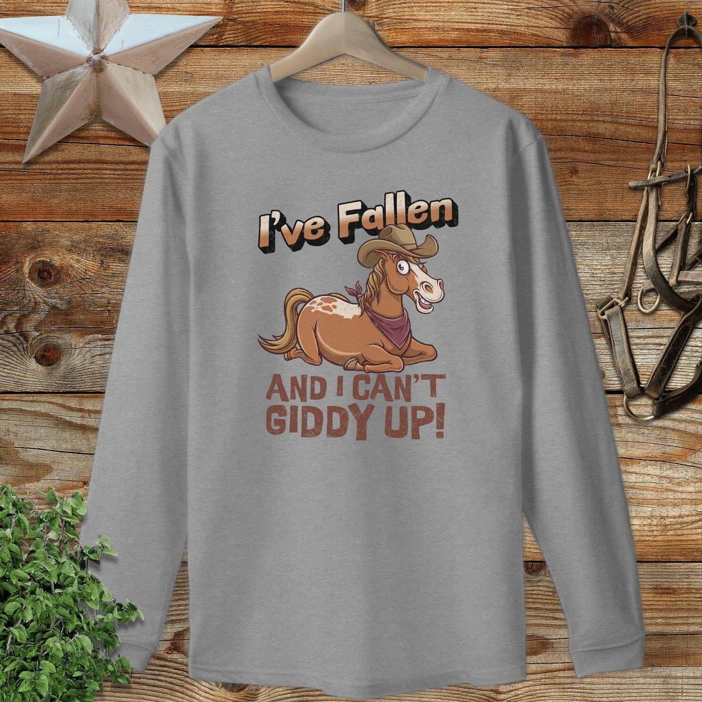 Can't Giddy Up Long Sleeve Tee