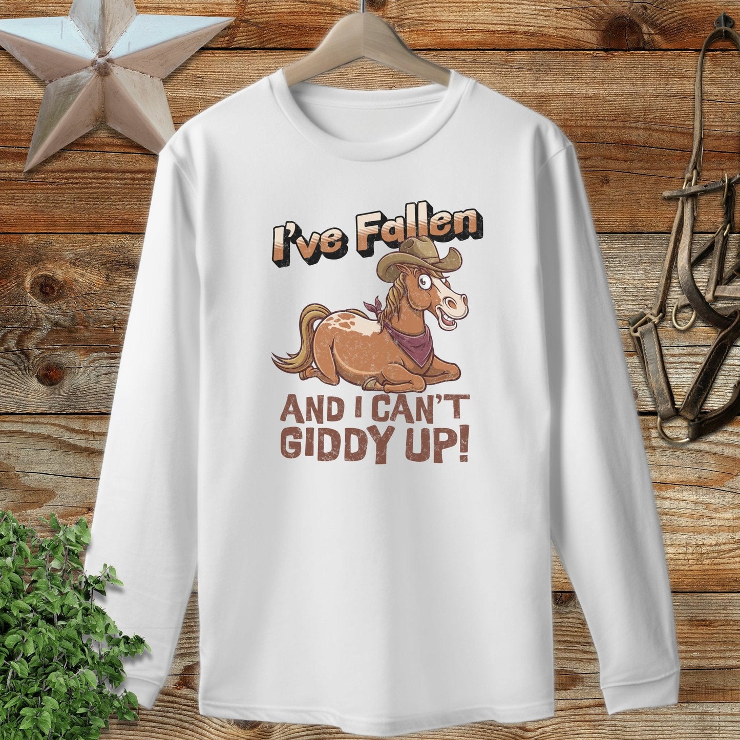 Can't Giddy Up Long Sleeve Tee