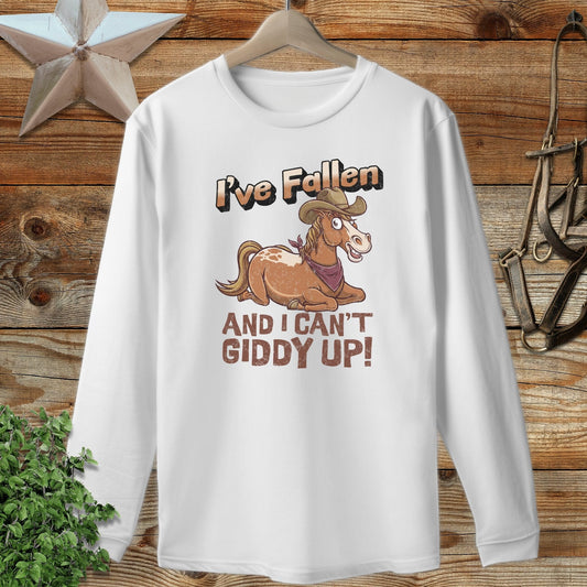Can't Giddy Up Long Sleeve Tee