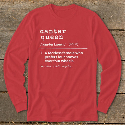 Canter Queen Definition Long Sleeve Tee - Red