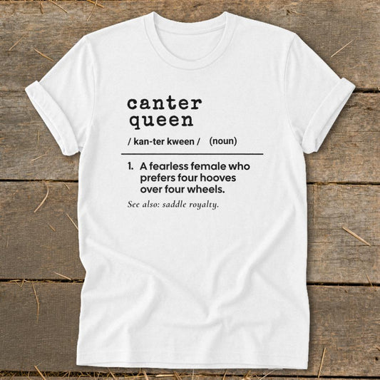 Canter Queen Definition Softstyle Tee - White
