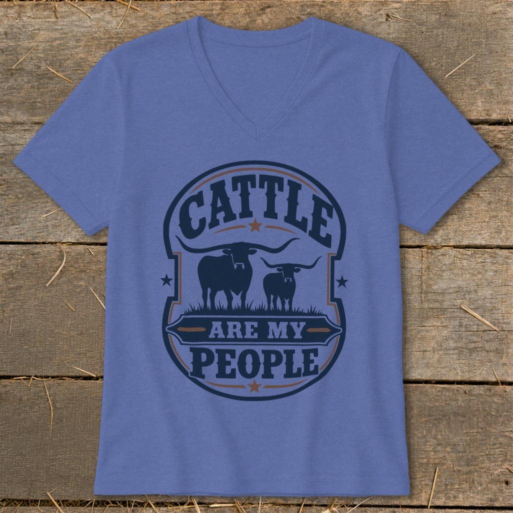 Cattle Are My People V-neck