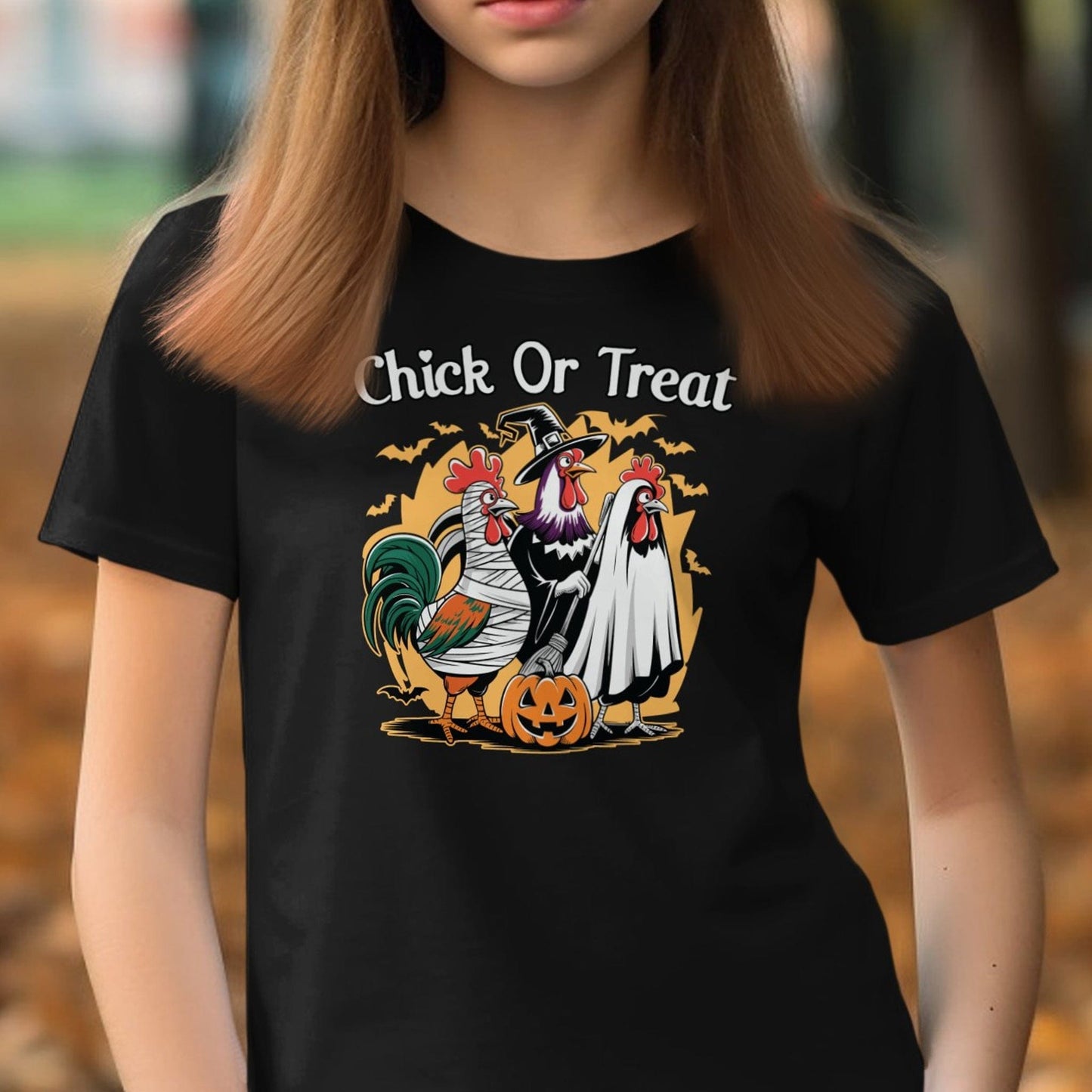 Chick Or Treat Halloween Youth Shirt