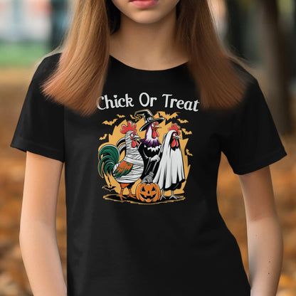 Chick Or Treat Halloween Youth Shirt