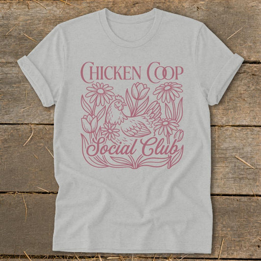 Chicken Coop Social Club Softstyle Tee - Athletic Heather