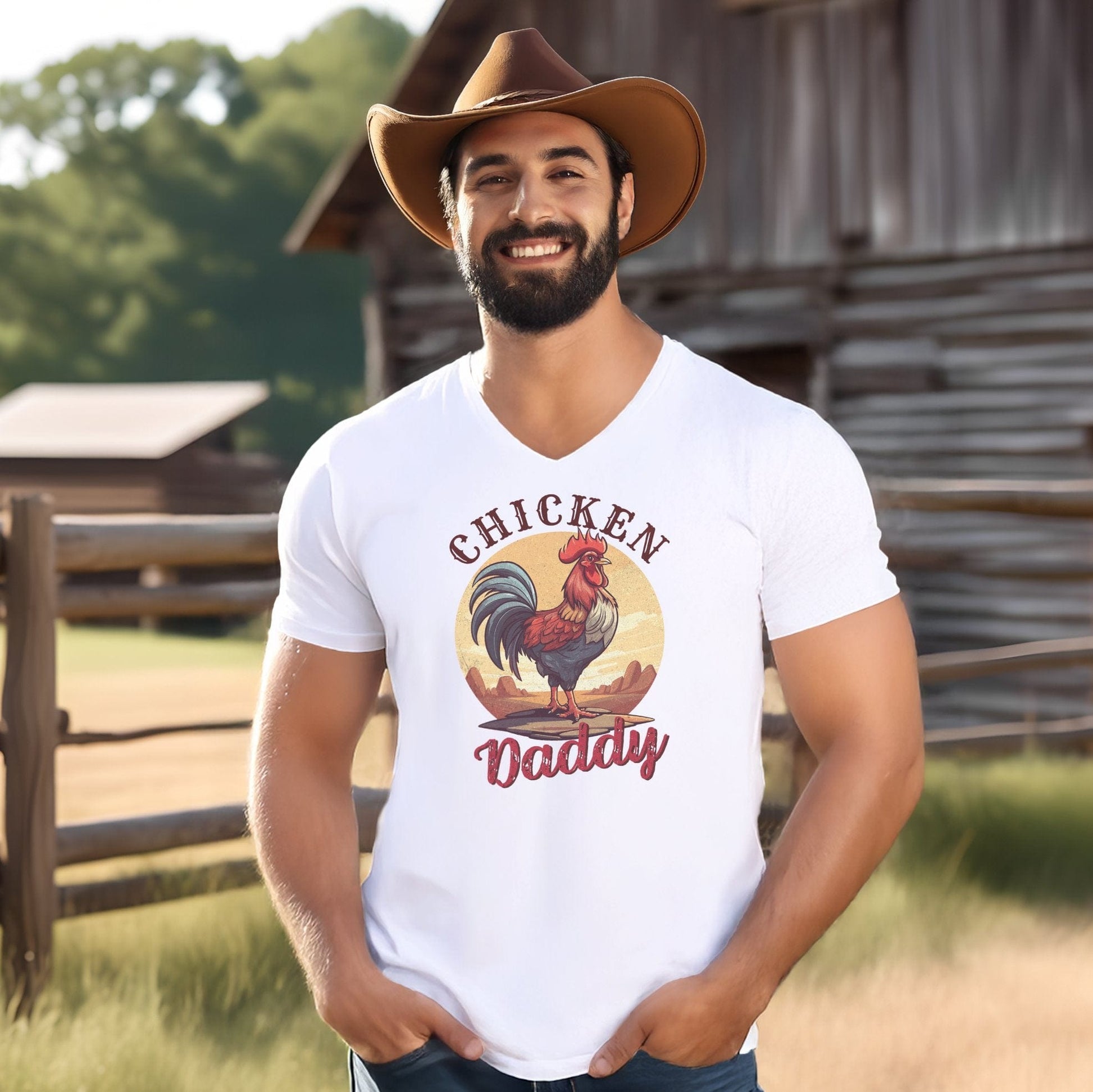 Chicken Daddy V-neck