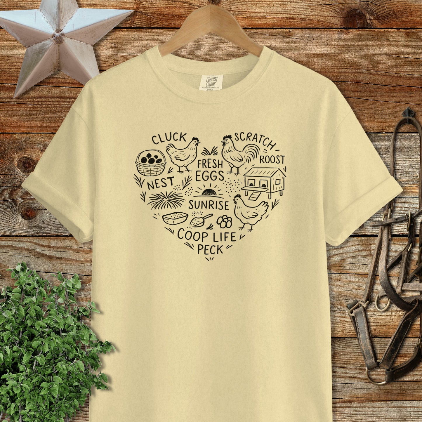 Chicken Farm Heart Signature Tee