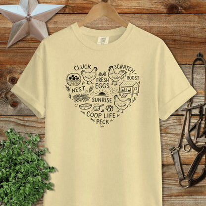 Chicken Farm Heart Signature Tee