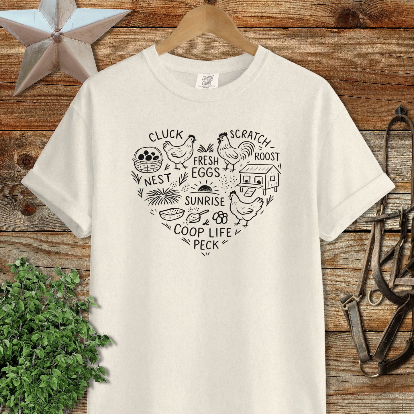 Chicken Farm Heart Signature Tee