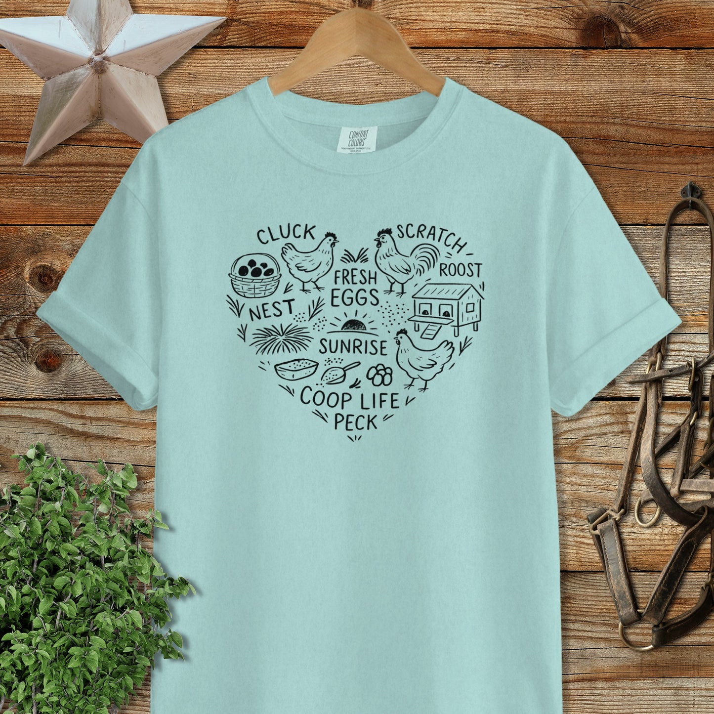 Chicken Farm Heart Signature Tee