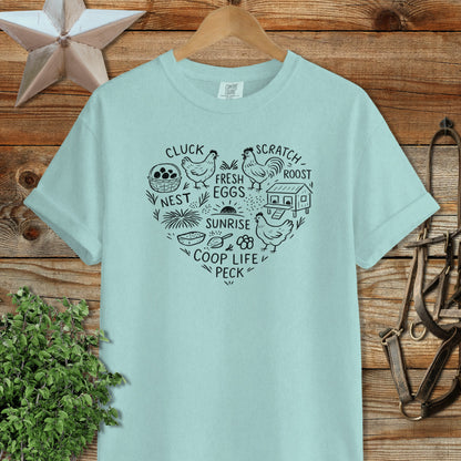 Chicken Farm Heart Signature Tee