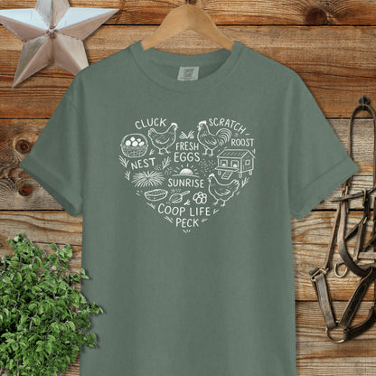 Chicken Farm Heart Signature Tee