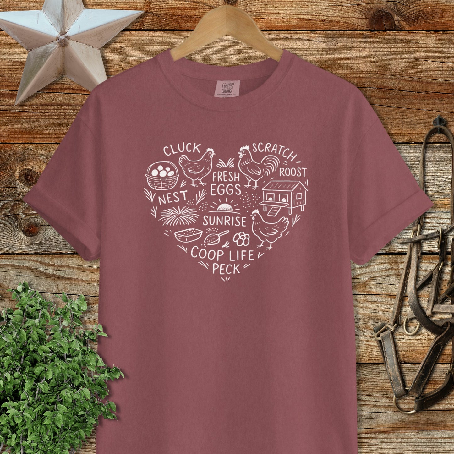 Chicken Farm Heart Signature Tee