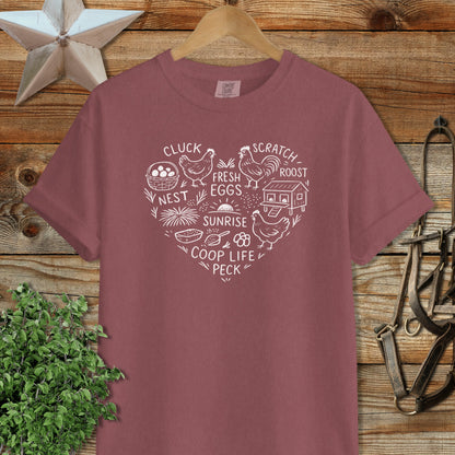Chicken Farm Heart Signature Tee