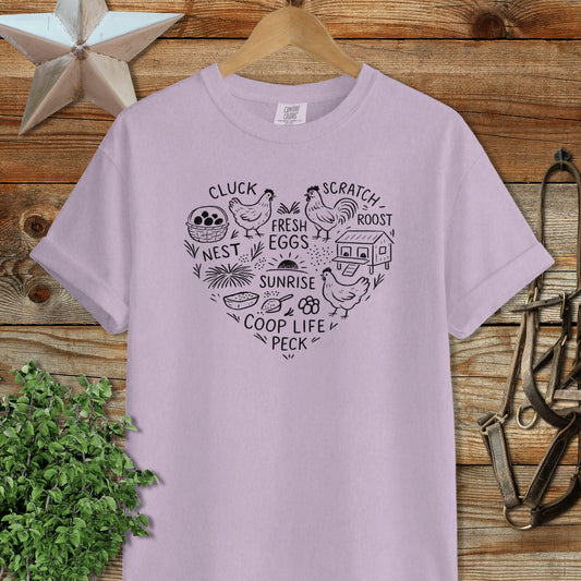 Chicken Farm Heart Signature Tee