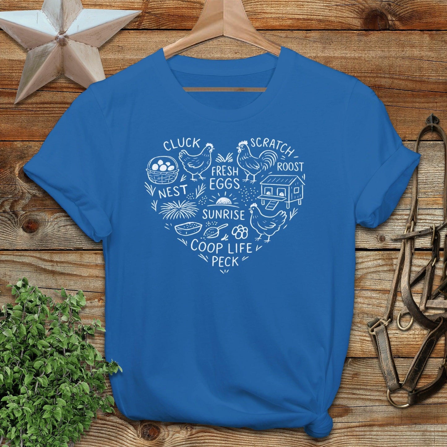 Chicken Farm Heart T-shirt